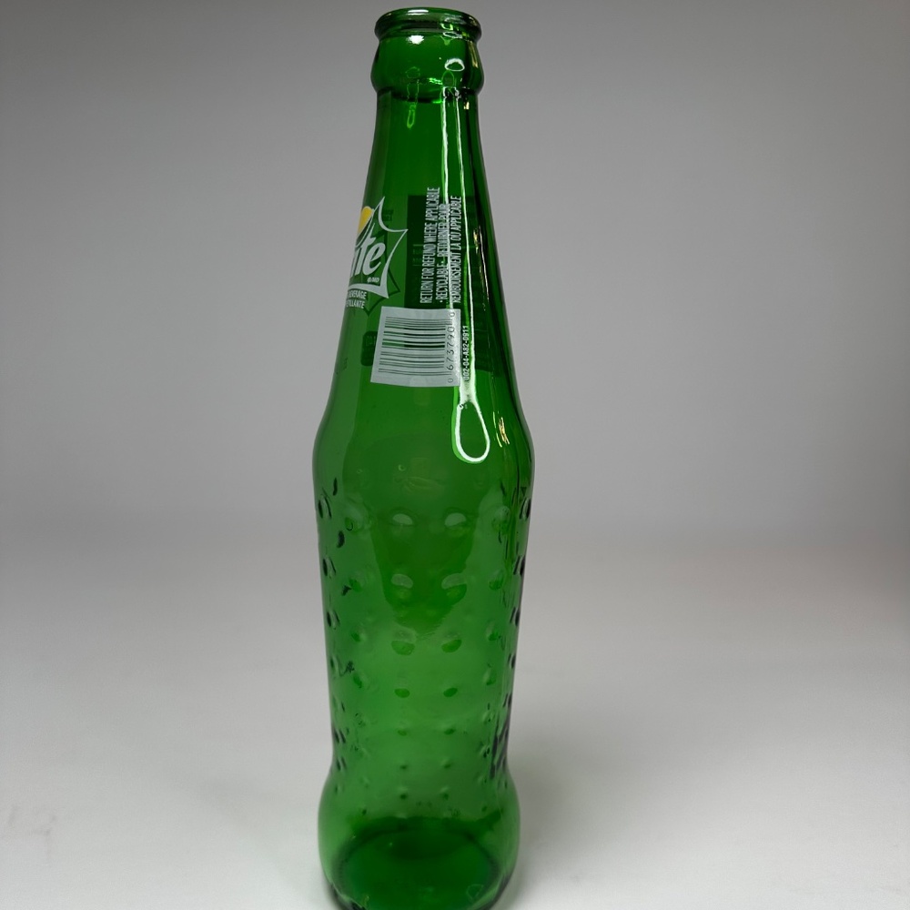 ✨2 for $20 Deal✨ Vintage Sprite Glass Bottle 355 mL Green Dimpled Soda Bottle - Picture 4 of 8